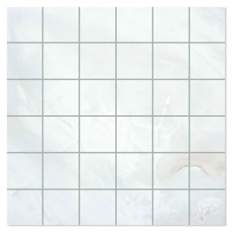 Marmor Mosaik Klinker <strong>Diva</strong>  Ljusgrå Satin 30x30 (5x5) cm